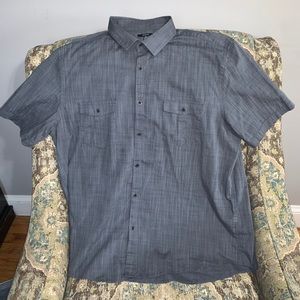 Alfani Short Sleeve Button Down Shirt